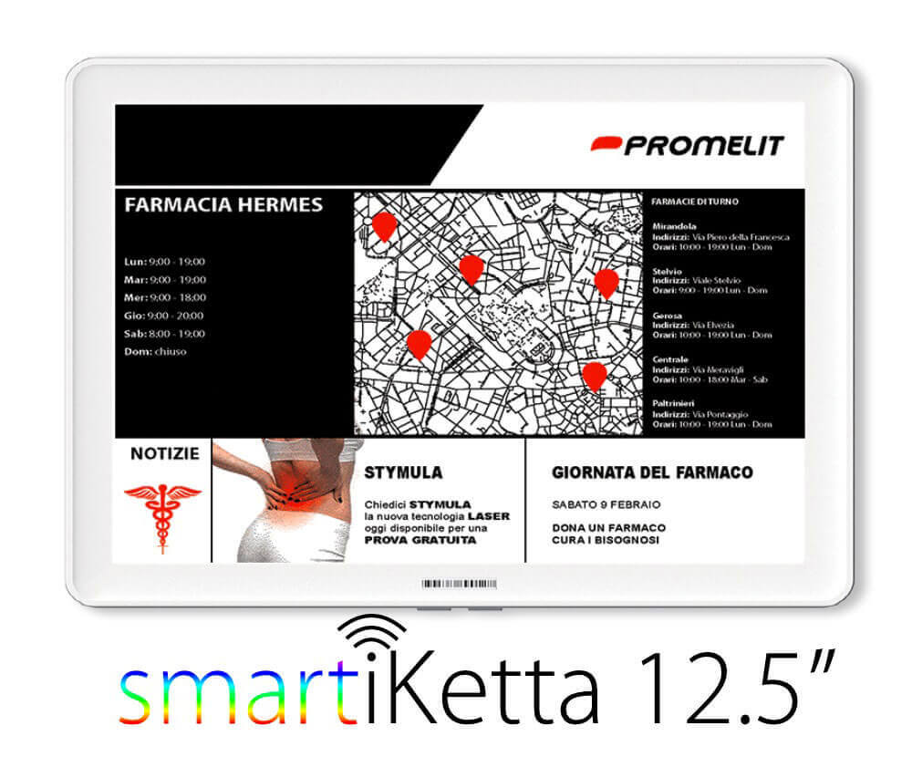 Etichetta elettronica smartiKette 12.5