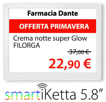 Etichetta elettronica smartiKette 5.8