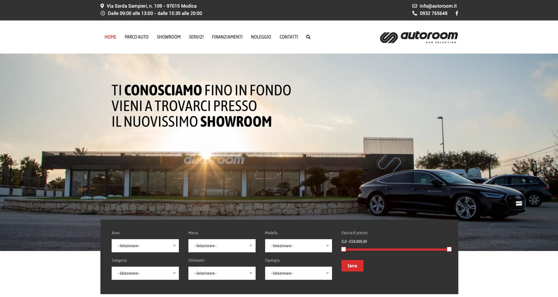 Realizzazione Sito Web Autoroom | Clivup Web Agency